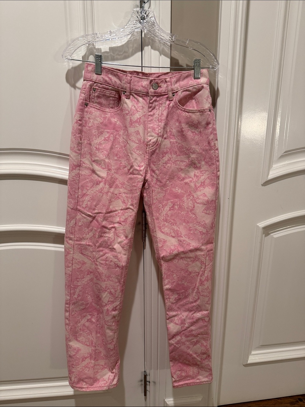 BDG Pink High-Rise Printed Jeans